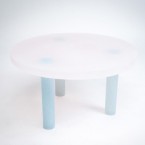 haze table low white